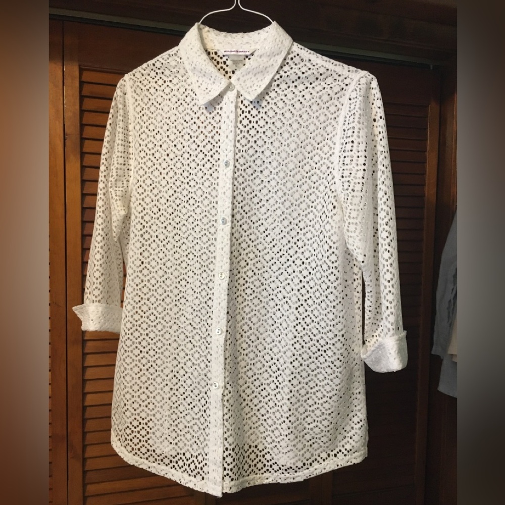 White Eyelet Blouse / Shirt